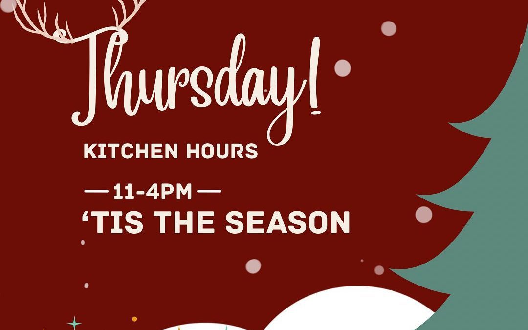Friendly reminder that our kitchen is closing at 4PM today so that our staff can have a little fun. #shoppers #waltham #moodyst #specials #parties #holidays