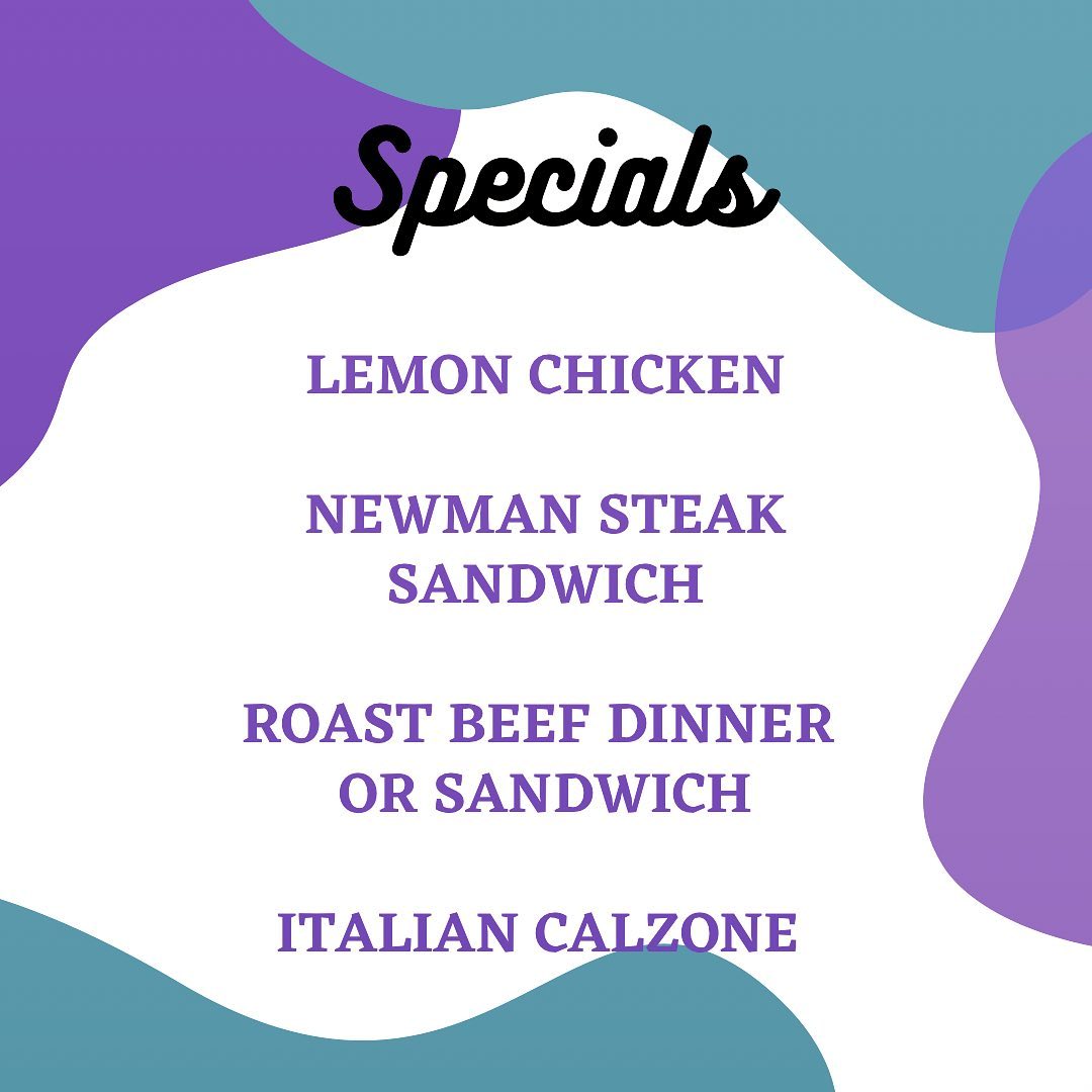 You asked. We listened.Lemon Chicken on the board.Maybe you’d rather a Newman? Or Italian Calzone? Or Roast Beef?You’ve got options.