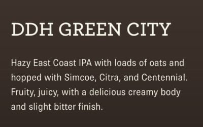 Now pouring DDH Green City from @otherhalf.flx Get it before it’s gone. #shoppers #waltham #moodyst #draft #otherhalf #greencity