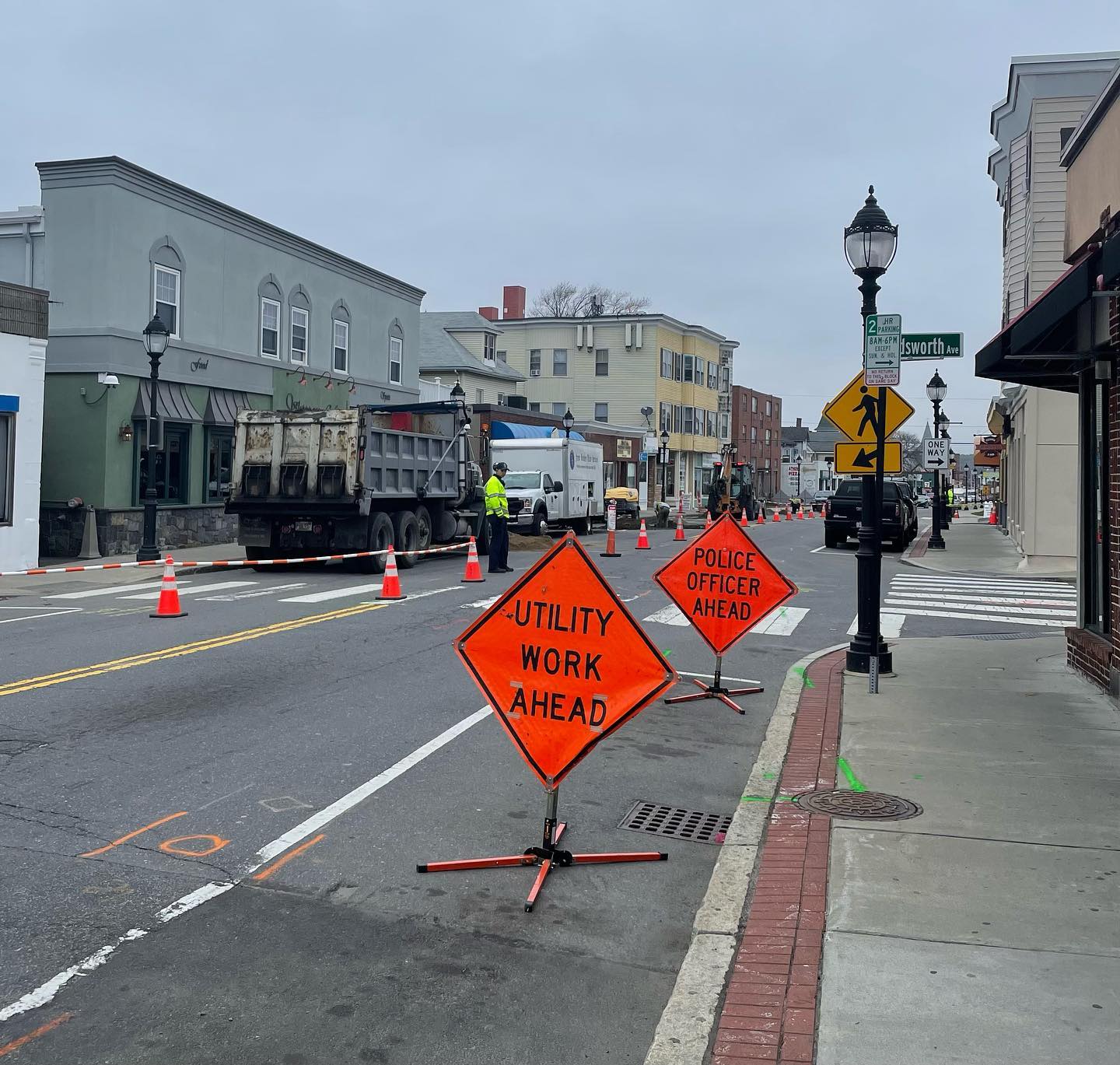 Lots of work going on out front today (Thursday) but we’re OPEN and ready for you!Roast Beef, Chicken Pot Pie, Meatloaf and Southside burger on the board!
