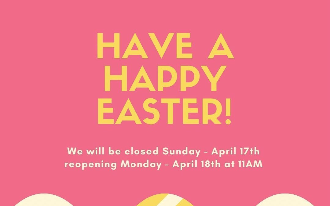 We are closed today for the Easter Holiday. We’ll see you tomorrow. #shoppers #waltham #moodyst #easter