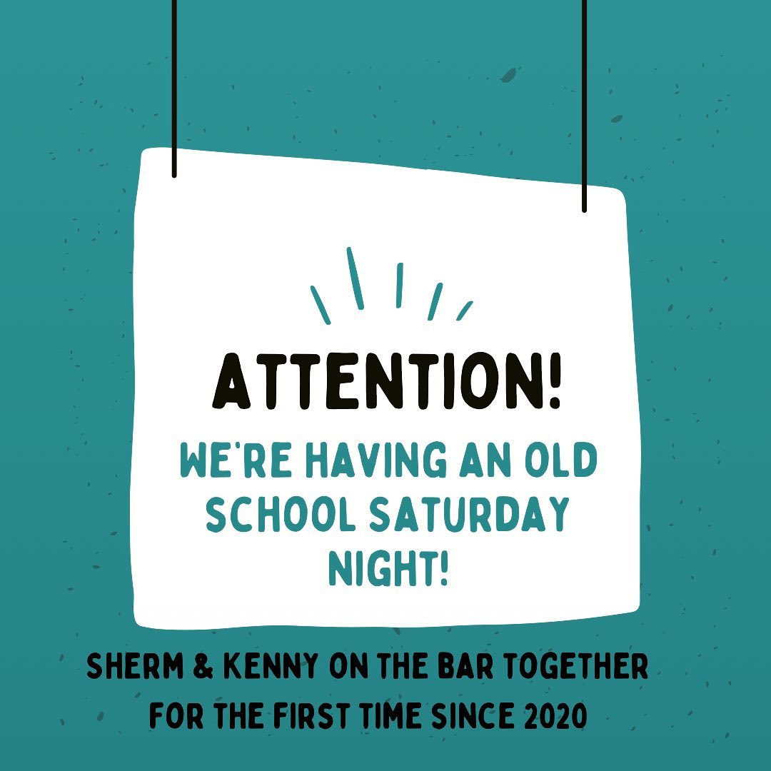 Where you hanging out tonight?It’s hot. We have lots of cold beer and AC with Kenny & Sherm on the bar tonight!Leandro in the kitchen!This team hasn’t been together in quite some time so we’re excited!