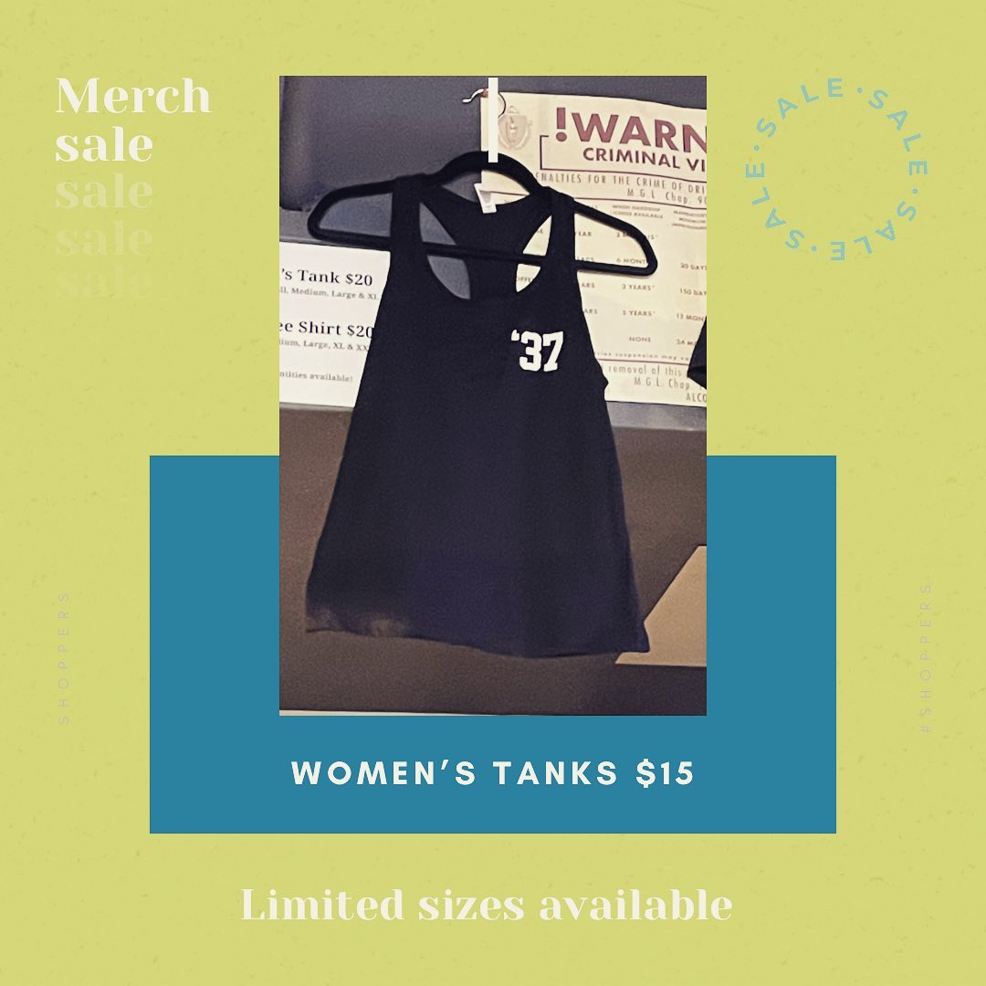 We’re making room for new merch.Ladies tanks are now $15. Available in Medium, Large and XL.Come on down for a cold drink and grab a tank!