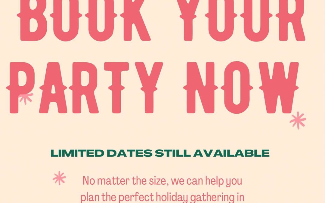 It’s not too late to book a last minute gathering! 🍾 No matter the size of your group, we can help! 🍾 #shoppers #moodyst #waltham #party #holiday #celebrate