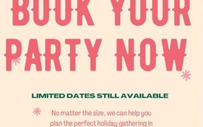 It’s not too late to book a last minute gathering! 🍾 No matter the size of your group, we can help! 🍾 #shoppers #moodyst #waltham #party #holiday #celebrate