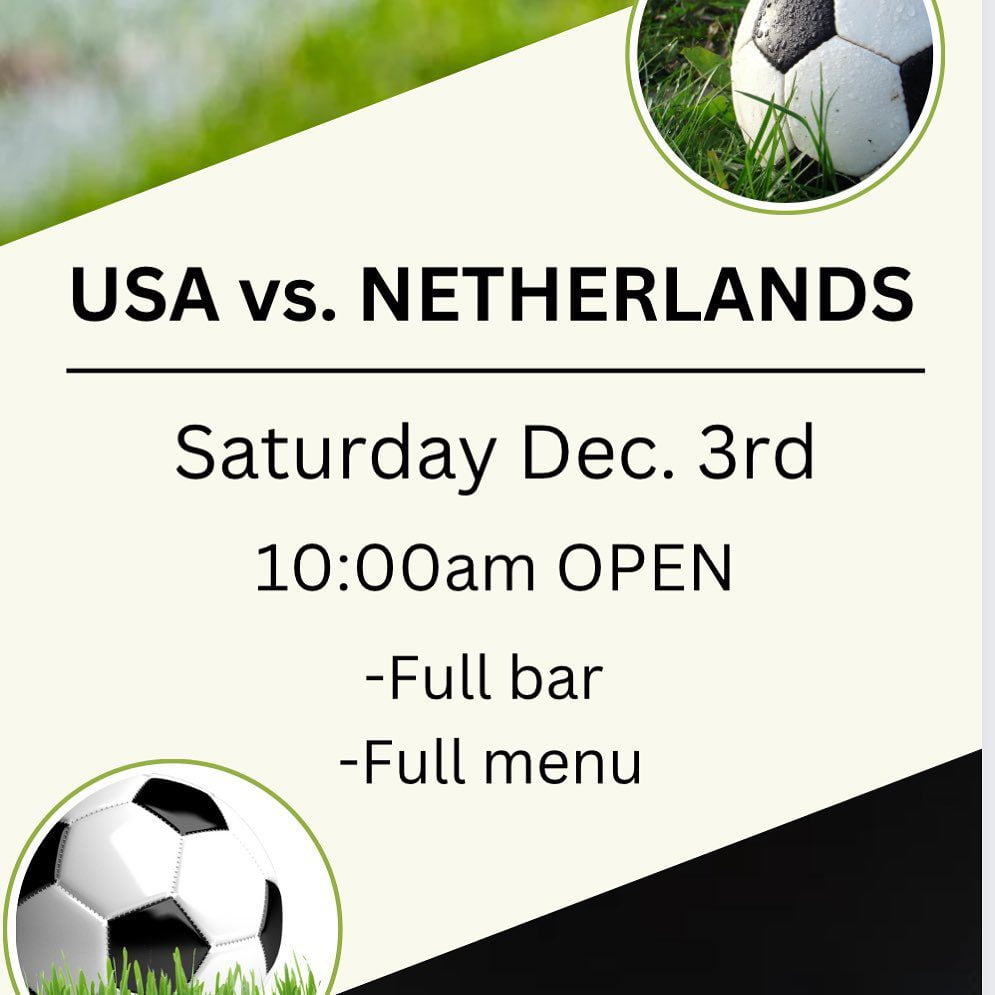 This Saturday we will be opening at 10am to cheer on team USA! ️Full bar & full menu available!!!
See you at 10am for a mimosa 🍾