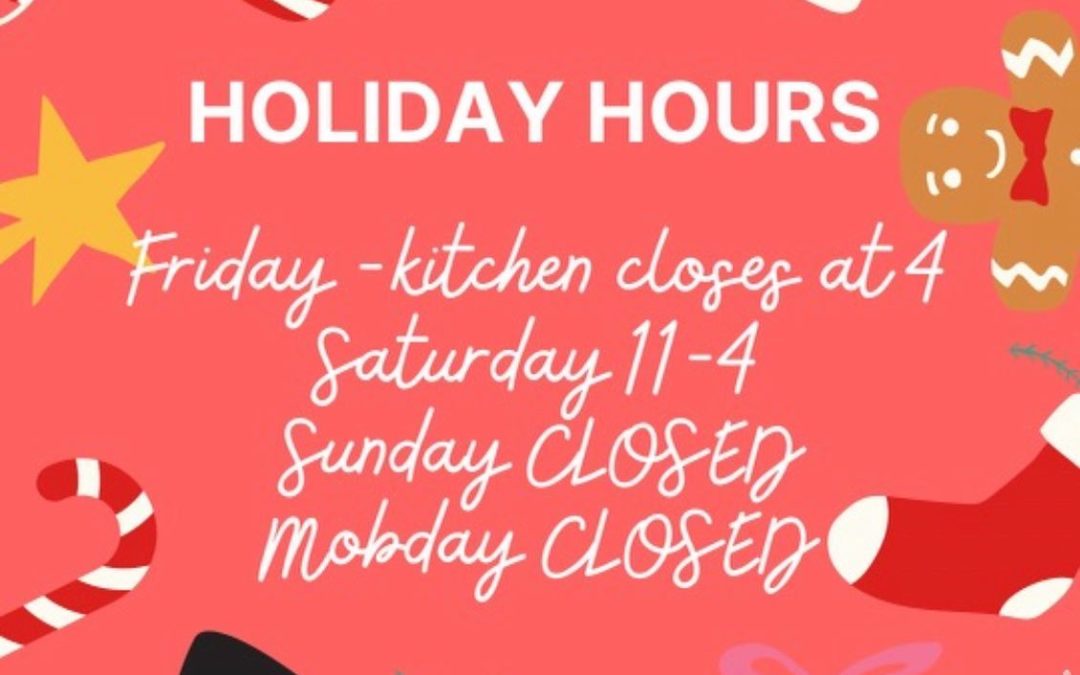 Holiday weekend is fast approaching! Here are our hours.. ️Join us for our Christmas party Friday night. ️ Christmas Eve-open until 4pm ️Reopening Tuesday 12/27 #waltham #shoppers #moodyst #holidayhours