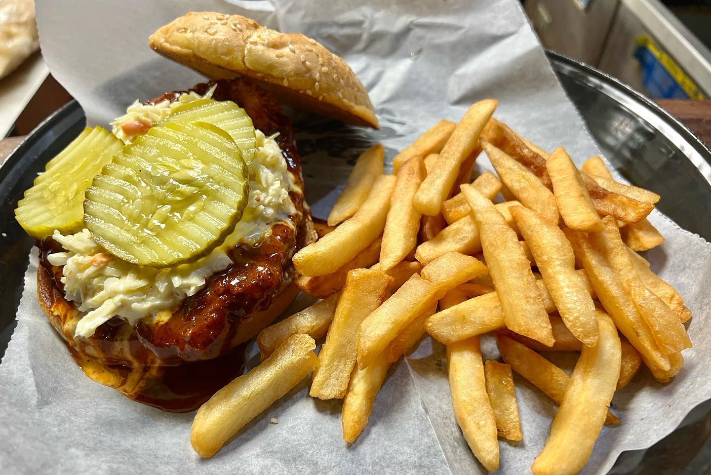 Have you tried our Nashville Hot Sandwich??What are you waiting for?? Open now for lunch!