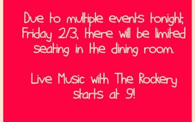Call ahead if you’re coming down with big groups! We want you to get the service you expect and deserve!
