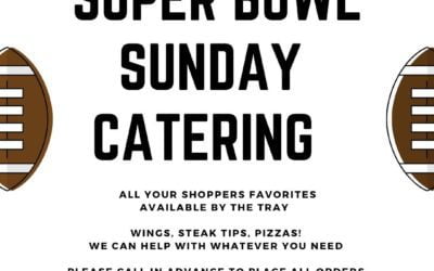 Big game Sunday! We are happy to help with all your Super Bowl needs! Please call ahead with all orders as we anticipate to be busy day of! Let’s get those orders in!! #sunday #superbowl #catering #moodyst