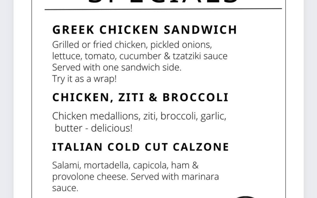 Specials are live!! Come grab a delicious lunch or dinner.. or both we don’t judge. #specials #moodyst #shoppers #waltham