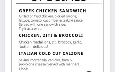 Specials are live!! Come grab a delicious lunch or dinner.. or both we don’t judge. #specials #moodyst #shoppers #waltham