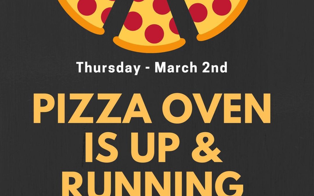 The pizza oven is back in business! Thank you for your patience & understanding while we worked through it. #Waltham #moodyst #shoppers #pizza #lunch #dinner