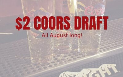 Itss backkk!!  Starting today CoorsLight draft will be $2 a pint all August long!  See you soon!! #shoppers #moodyst #coorslight #draftbeer