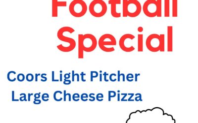 First NFL Sunday of the year! New specials for the season! $18 Coors Light Pitcher with a Large Cheese during all NFL games, starting today! #nfl #shoppers #pizza #coorslight #moodyst