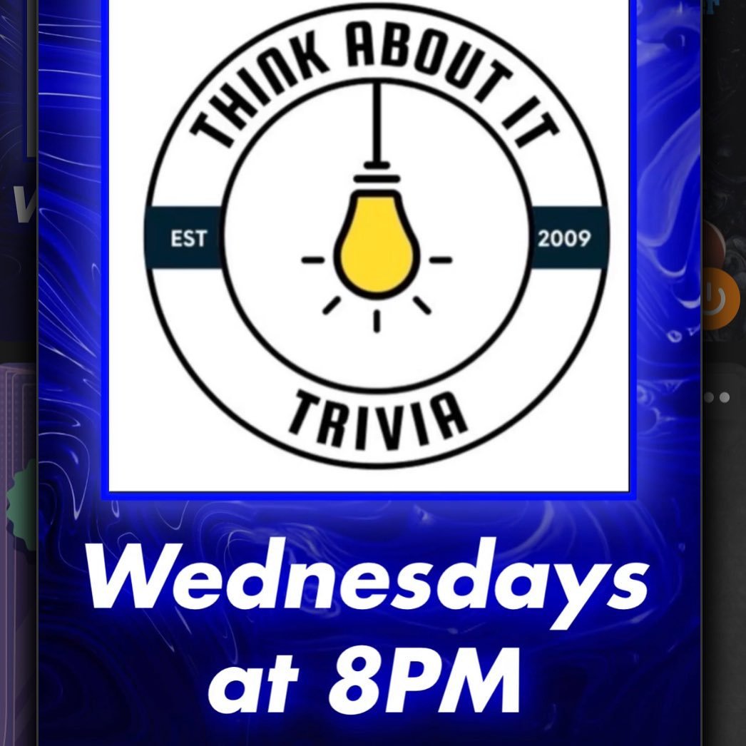 Hump Day. Come hang with us.Trivia at 8 with @thinkaboutittrivia