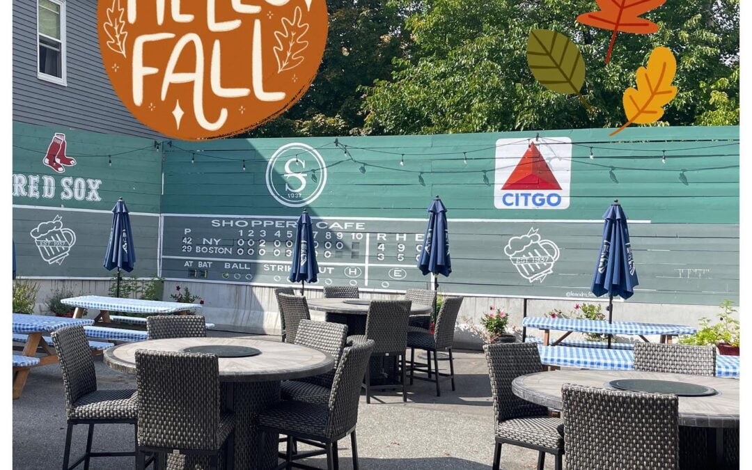 Fall is the best season for patio dining. Come see us today! Try the Pumpkin Espresso Martini! #shoppers #waltham #moodyst #TGIF #weekend #patioisopen