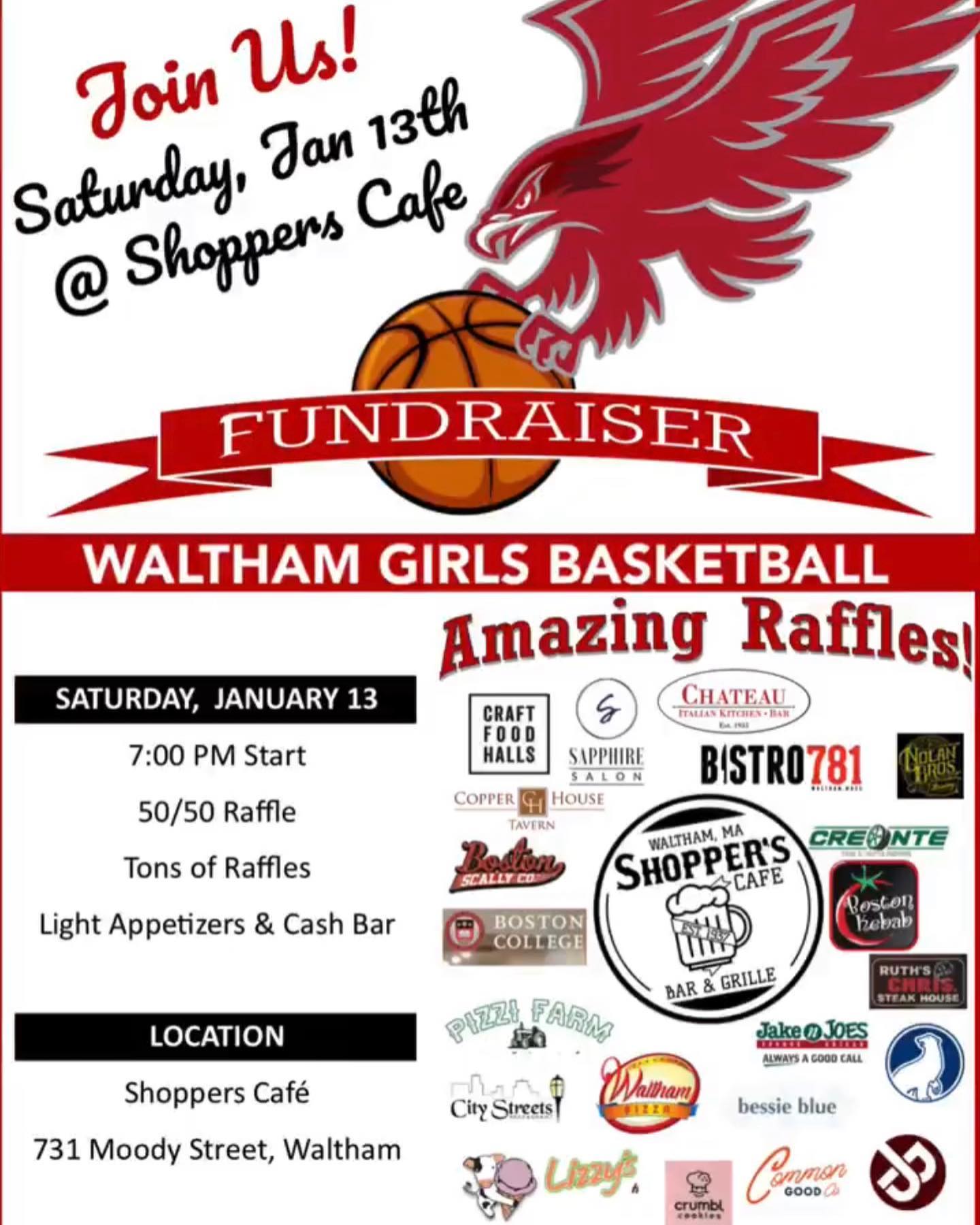 Come on down tonight and support the ladies of WHS basketball!Lots of raffle prizes! 🎟️50/50 raffle!And all the sports on the TVs! 🏒