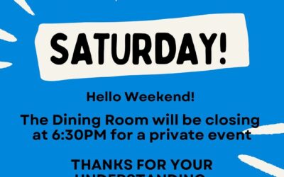 We made it to Saturday! The dining room will be occupied tonight, February 10th. Bar side will be wide open! First come, First serve! #waltham #shoppers #moodyst #weekend