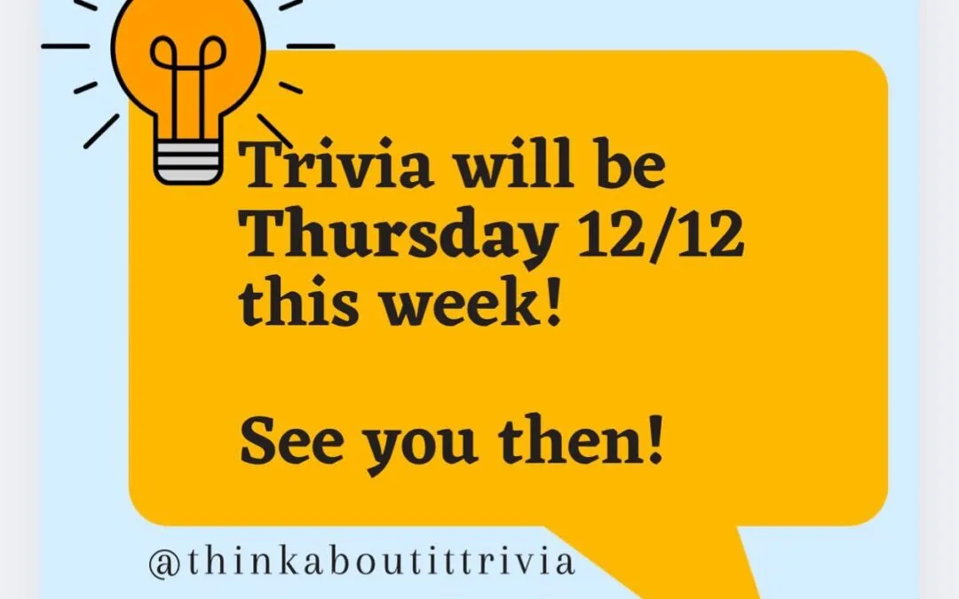 ️ Date Change! ️ Trivia we’ll be held on THURSDAY this week due to some events happening in the dining room! See you then!! 🥳 #trivia #moodyst #shopperscafe #thursdaynight