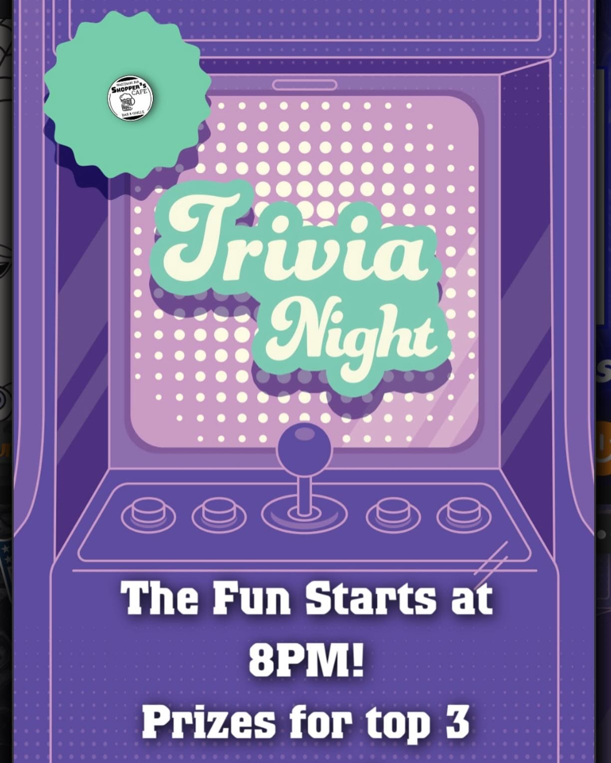 Think About It Trivia tonight at 8PM!Prizes for the top 3 teams!Perfect with a $3 Coors Light Draft