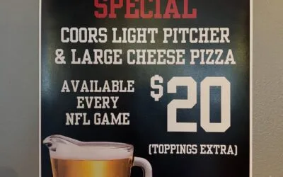 Few things to talk about today!  NFL season starts tonight! $20 Coors Light Pitcher & Large Cheese Pizzas during ANY NFL GAME, all season long!  Shipyard Pumpkinhead is on tap! #shoppers #moodyst #waltham #specials #nfl #thursdaynightfootball #shipyardpumpkinhead