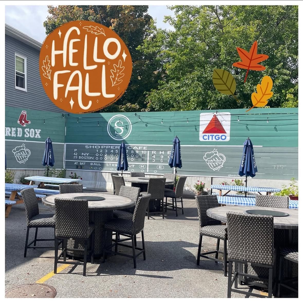 As much as it pains us to admit… 😎summer is fading away and  fall is creeping in… BUT fall is the best season for outdoor dining!Our back patio is open until 10/31/25. And with our renovations happening, this is the last summer with the green monster, so make sure you visit before the season ends.New patio reveal, spring 2026.