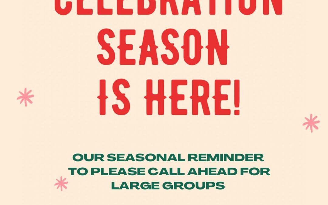 Celebration Season is here!  Please call ahead for larger groups, we want to receive the service you expect & deserve! #shoppers #moodyst #waltham #beer #parties #holidayseason #celebrationseason
