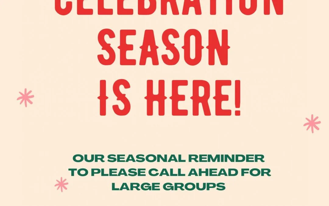 Celebration Season is here! Please call ahead for larger groups, we want to receive the service you expect & deserve! #shoppers #moodyst #waltham #beer #parties #holidayseason #celebrationseason