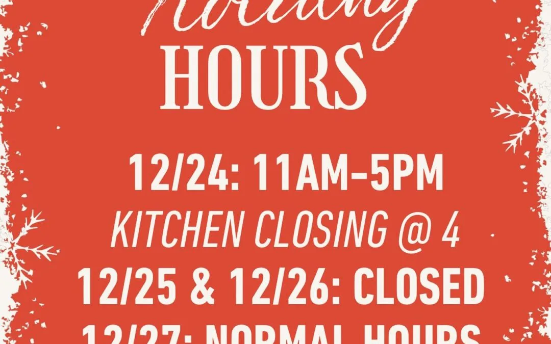 Short week!  Plan Ahead – get those gift cards  Join us Saturday night, 12/27 – for our friends and family party with DJ Shaw #waltham #moodyst #shoppers #christmas #holidayhours #tistheseason