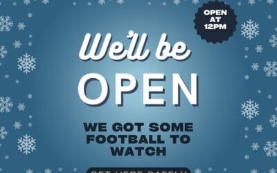 ️ Yes, we will be open tomorrow, 1/25  Patriots kickoff at 3  22 TVs for your viewing pleasure  Get here safe and let’s have a day! #waltham #moodyst #shoppers #pizza #beer #wehavefunhere #nflplayoffs #gopats #patriots