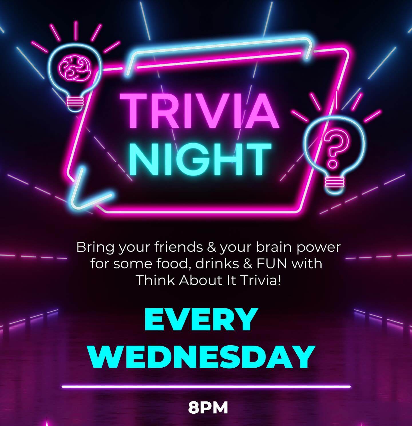 Ready to get out of the house? Come play trivia!