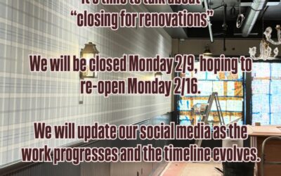 We’re getting close. 🤗 We will be open normal hours all weekend, hosting a few events to go out with a bang before we close to finish the renovations.  🏒  We will be closed Monday 2/9 and hoping to reopen Monday 2/16🤞, we will keep you updated as we progress through the week. #waltham #moodyst #shoppers #beer #construction