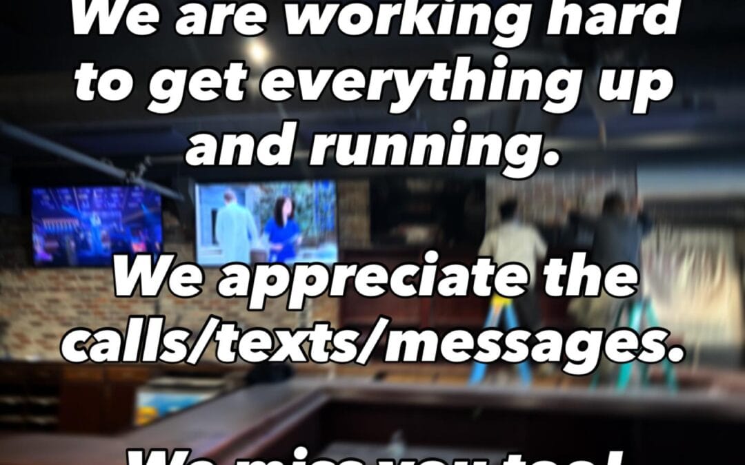 We can’t wait to see you! When we’re ready, we promise you’ll know! #waltham #moodyst #shoppers #pizza #beer construction remodel