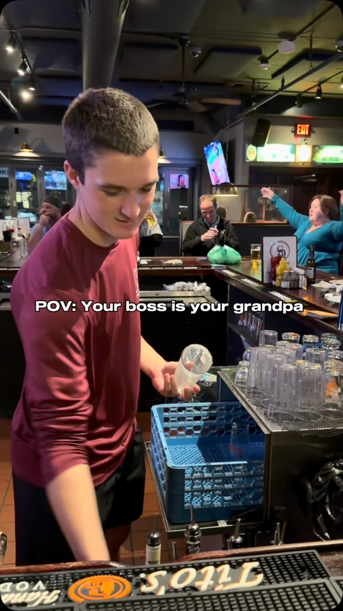 We’re all family here ️But some of us know Paul as our boss… and some of us know our boss as Grandpa 🤣